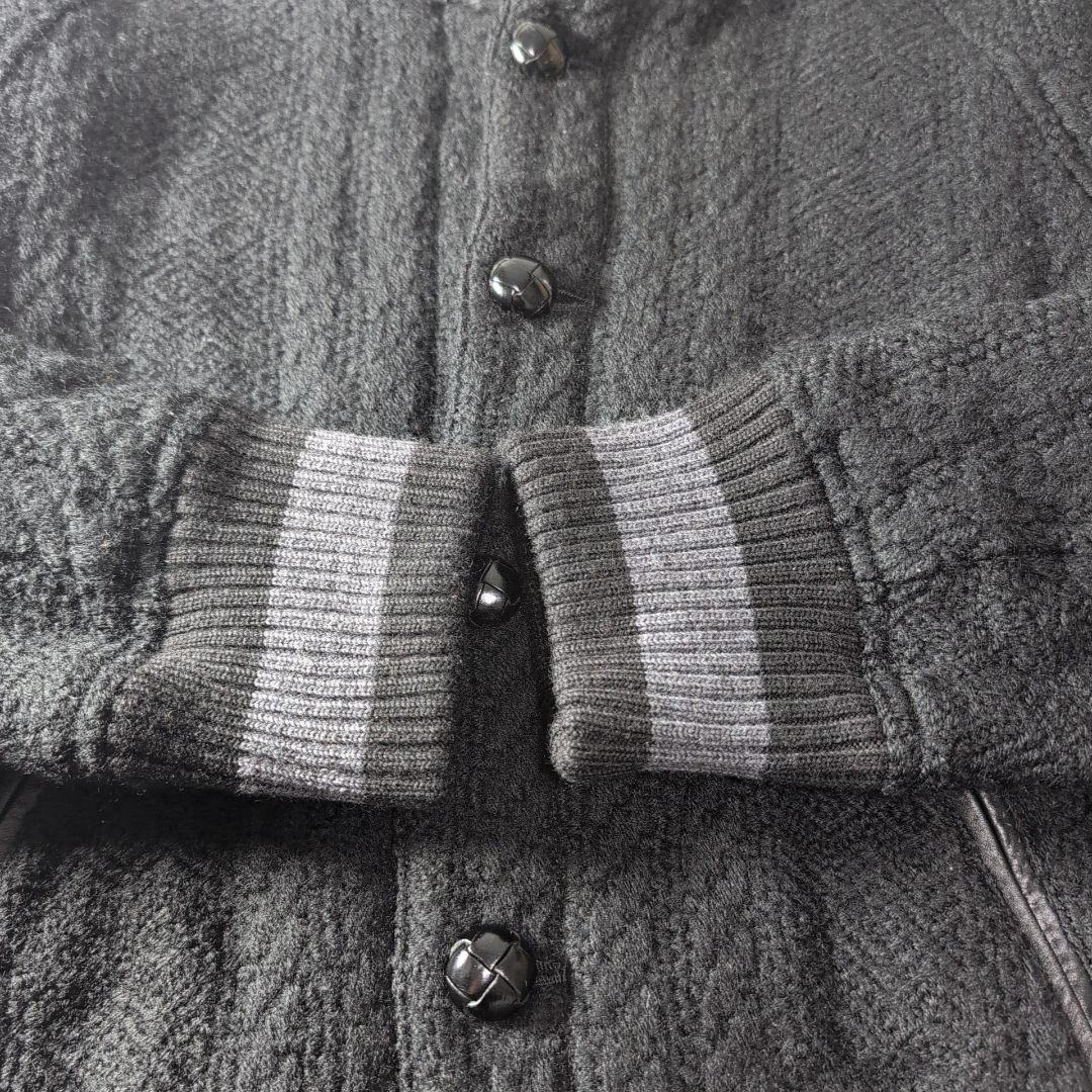 MARKAWARE 黒 ケーブル編み ジャンパー ブルゾン M