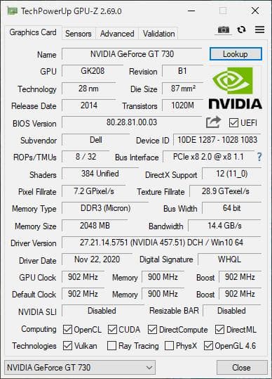 Windowsデスクトップ DELL XPS8900 Core i7-6700 GT730 SSD 1TB