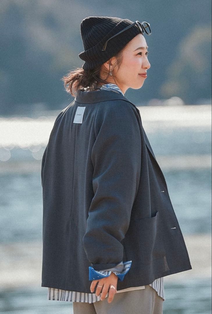 ニコアンド［be with M］ Misayo キレ見えジャケットチャコール新品