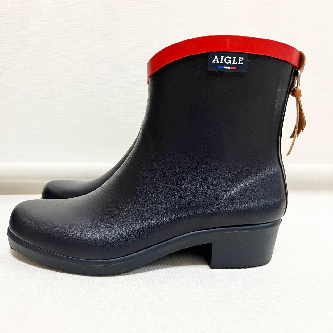 AIGLE ミスジュリエット ボッティロン ネイビー 37 (23.5~24)