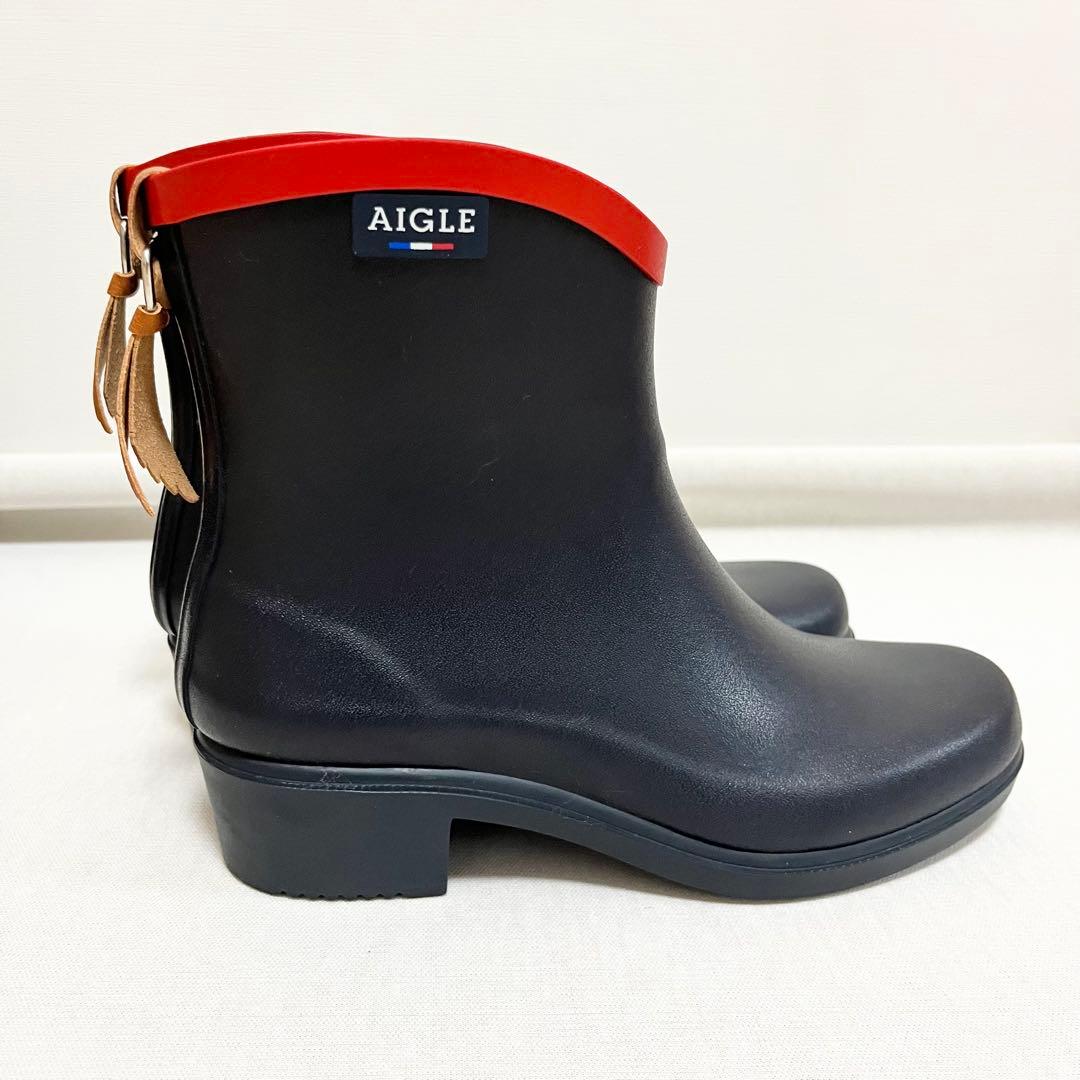 AIGLE ミスジュリエット ボッティロン ネイビー 37 (23.5~24)
