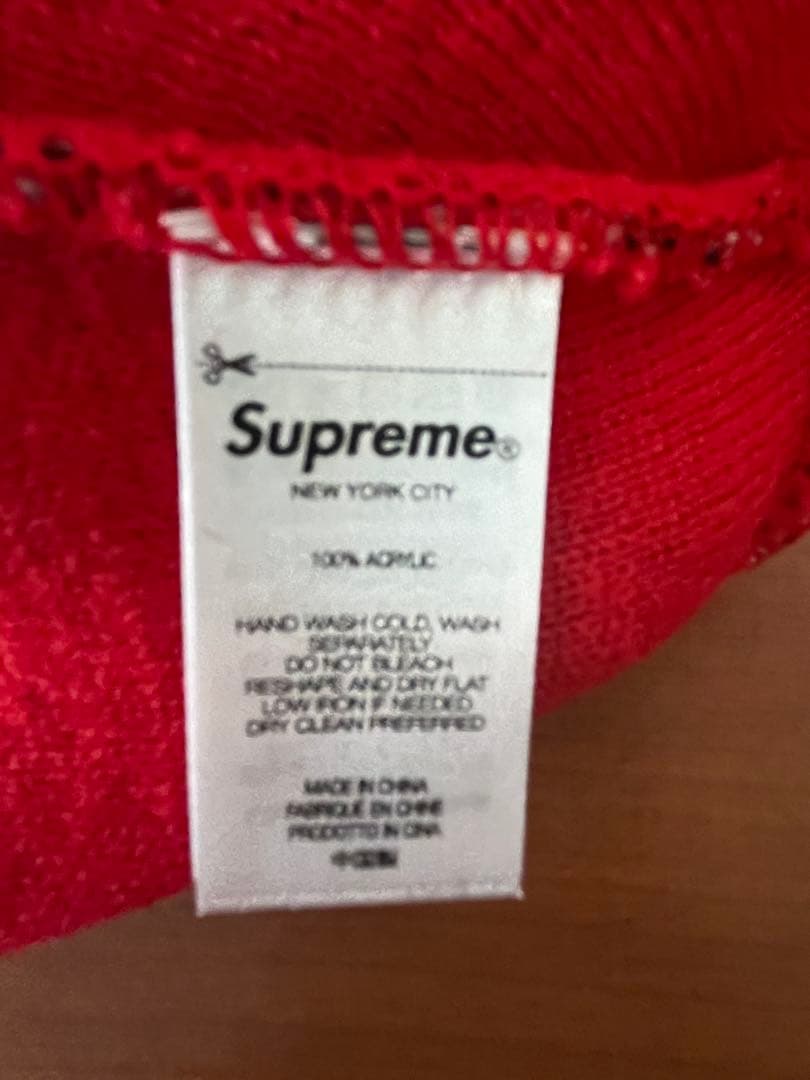 帽子 Supreme Bandana Big Logo Beanie red