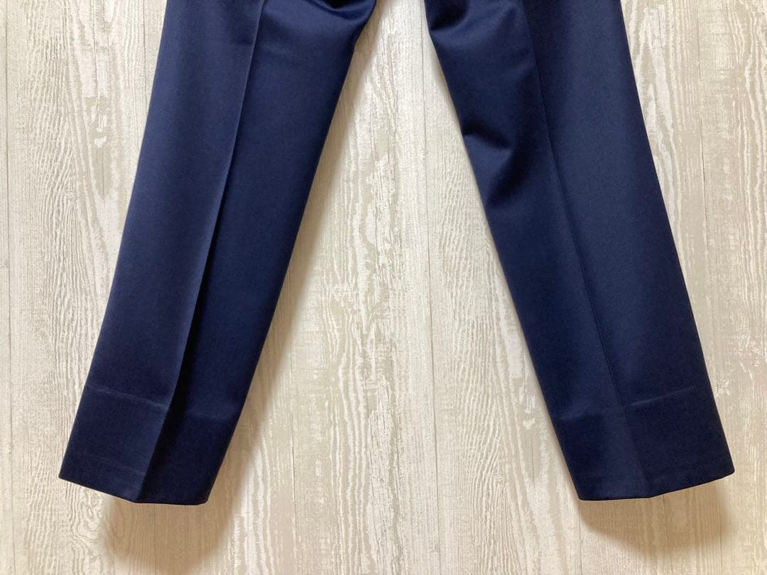 nano universe シルク混スリーピース 紺色 サイズM スーツカバー付