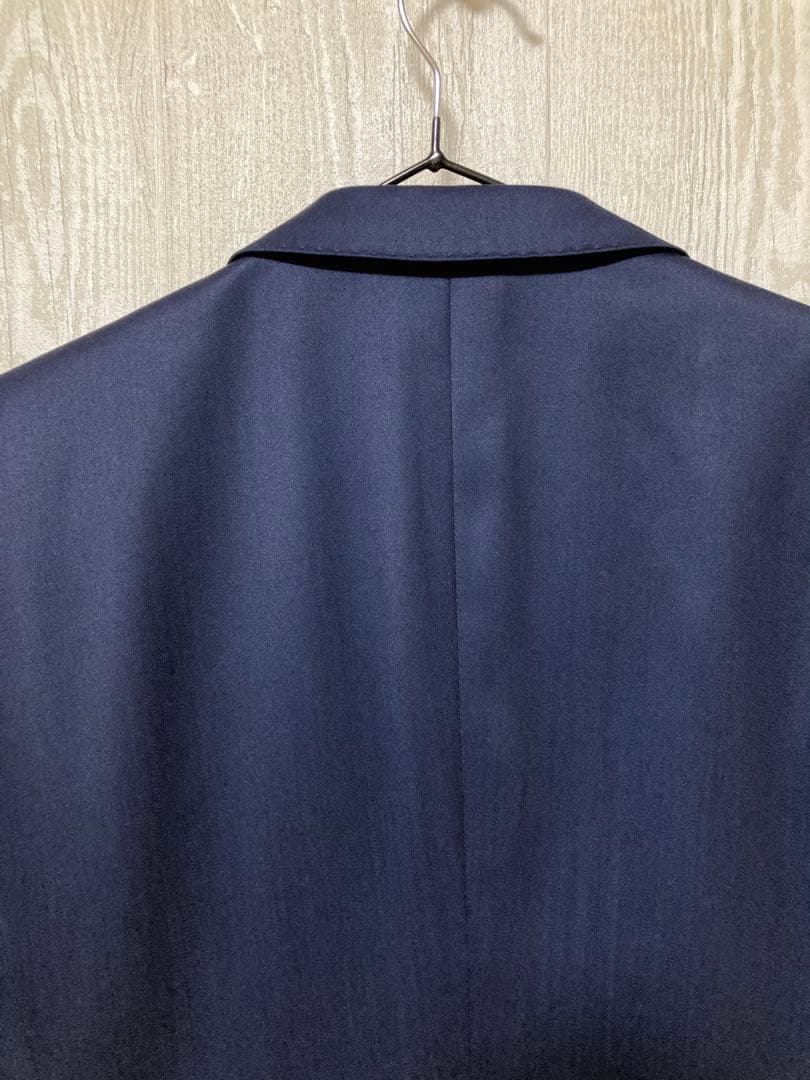 nano universe シルク混スリーピース 紺色 サイズM スーツカバー付