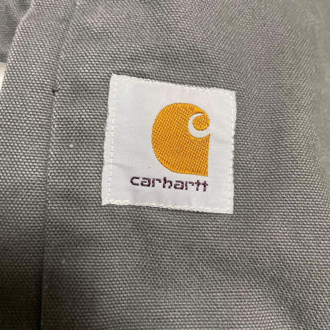 マ*オ様 Carhartt ダックベスト フード付き グレー