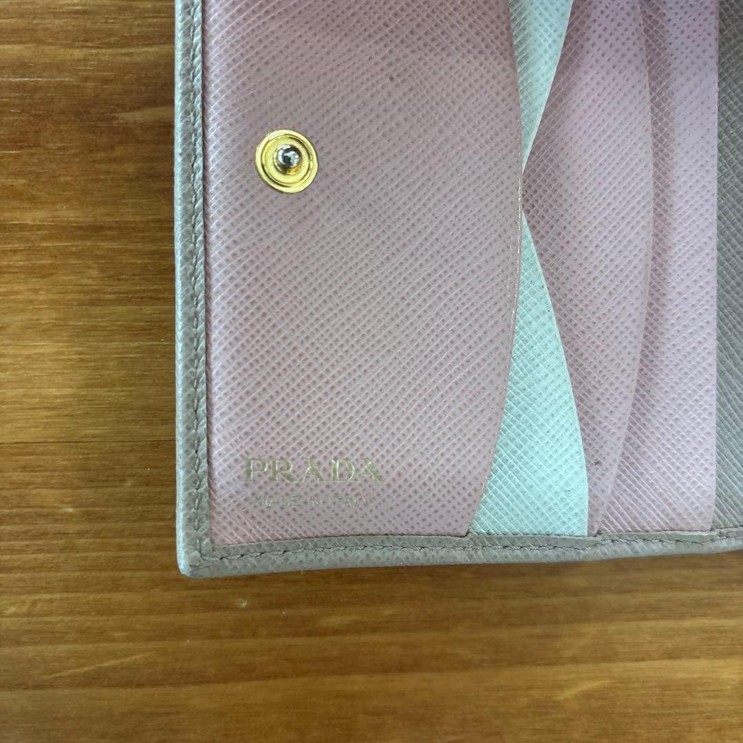 N*a様 PRADA サフィアーノレザー 二つ折り財布