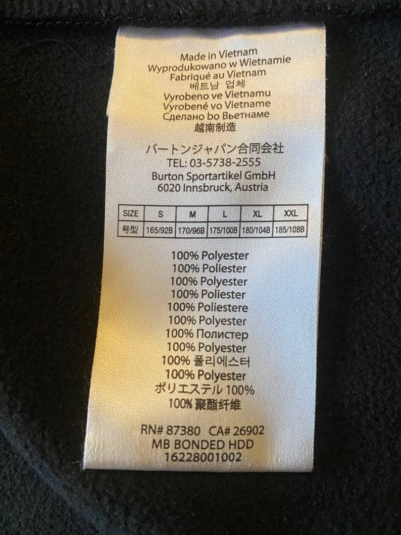 ほぼ新品♪BURTONバートン正規品撥水パーカー貴重なゆったりサイズスノーボード