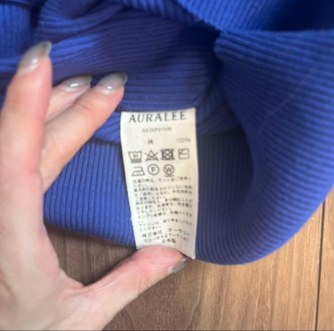 AURALEE 100%コットン ポロシャツ サイズ0
