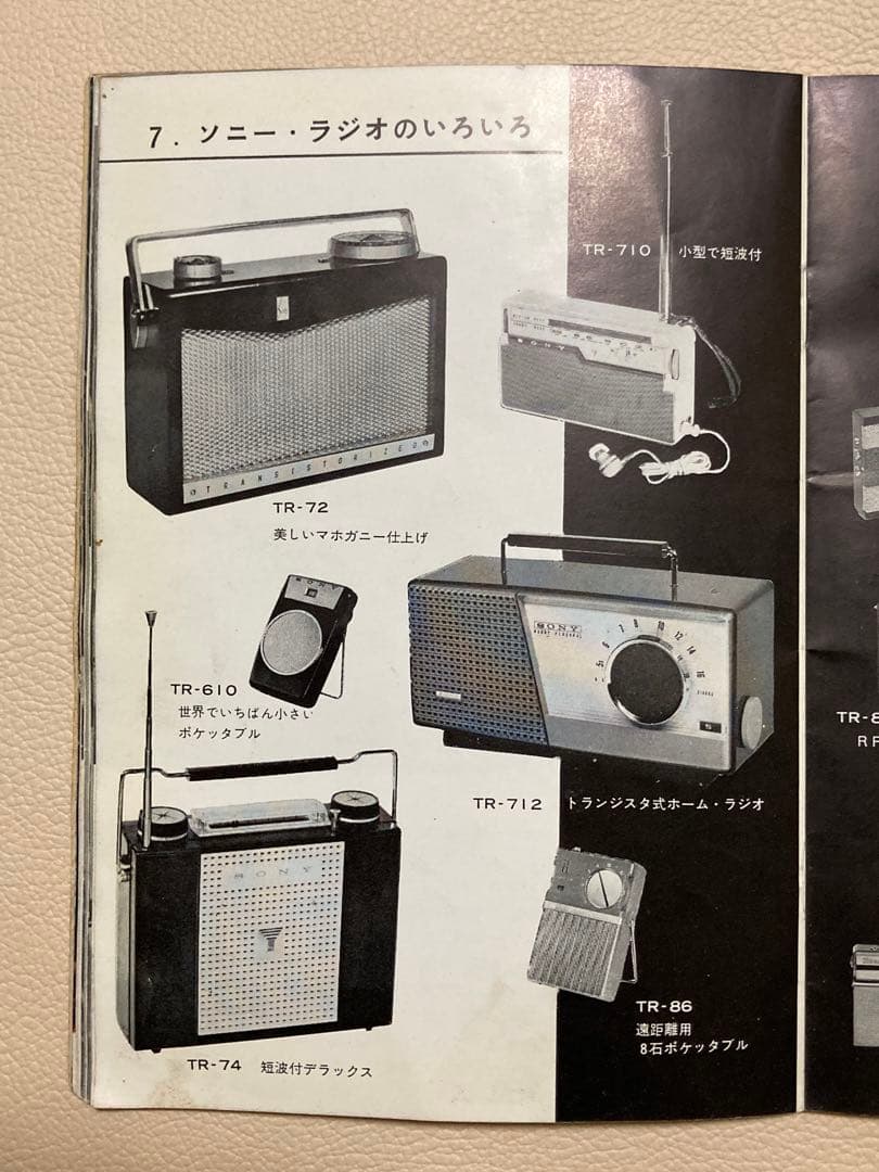 昭和レトロ／美品【SONY】1959 会社案内・製品カタログ ソニー坊や