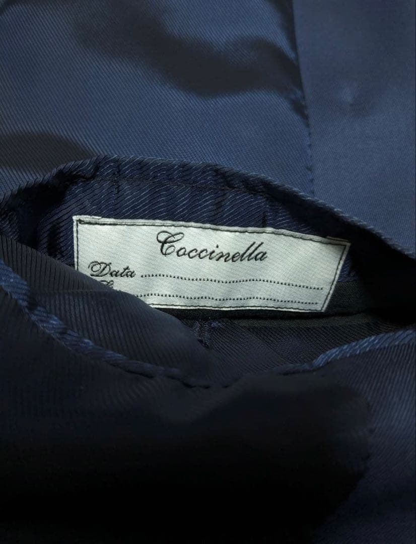 Coccinella(コッチネッラ)ハンドビスポークネイビージャケット紺ブレ