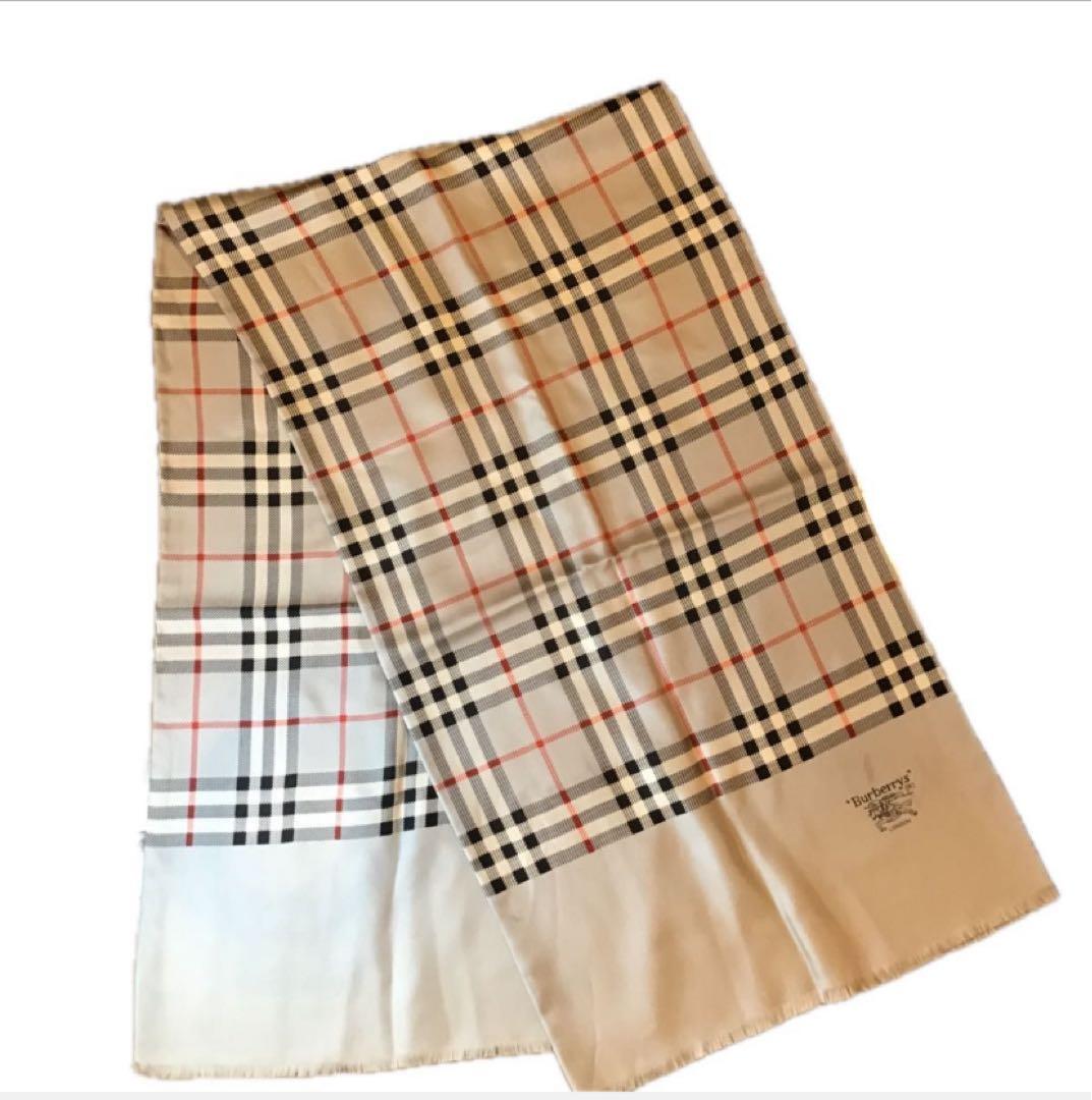 バーバリーズ　スカーフ　ストール　ノバチェック　Burberry's グレー