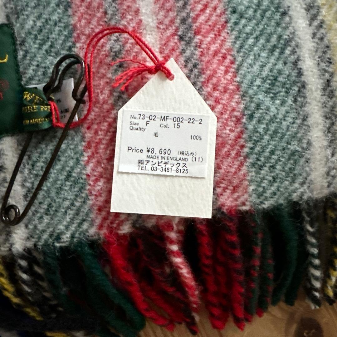 TWEEDMILL 大判サイズ　ウール100% チェック柄ストール　ブランケット