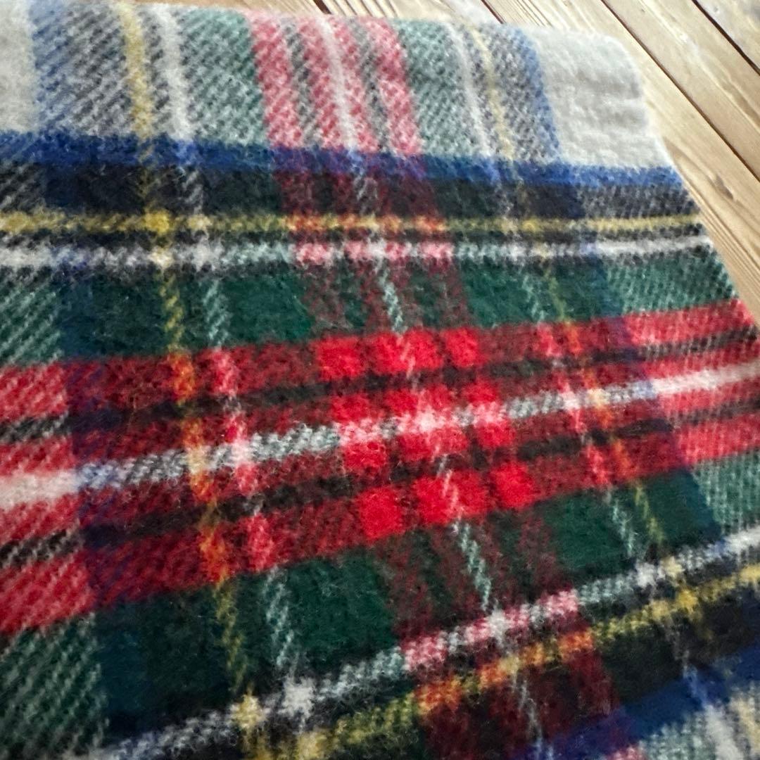 TWEEDMILL 大判サイズ　ウール100% チェック柄ストール　ブランケット