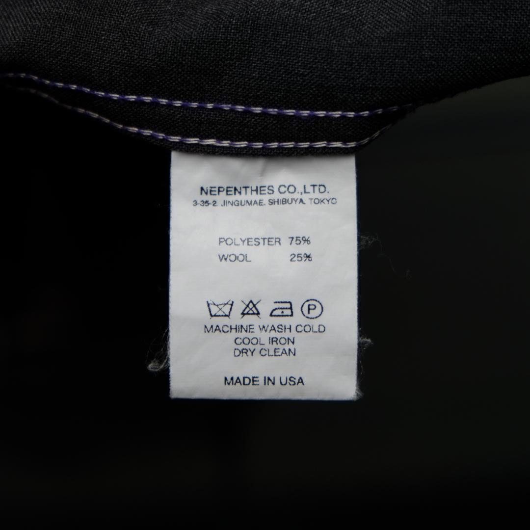 【極美品/USA製】ポストオーバーオールズ×ネペンテス 針刺しシンチ S