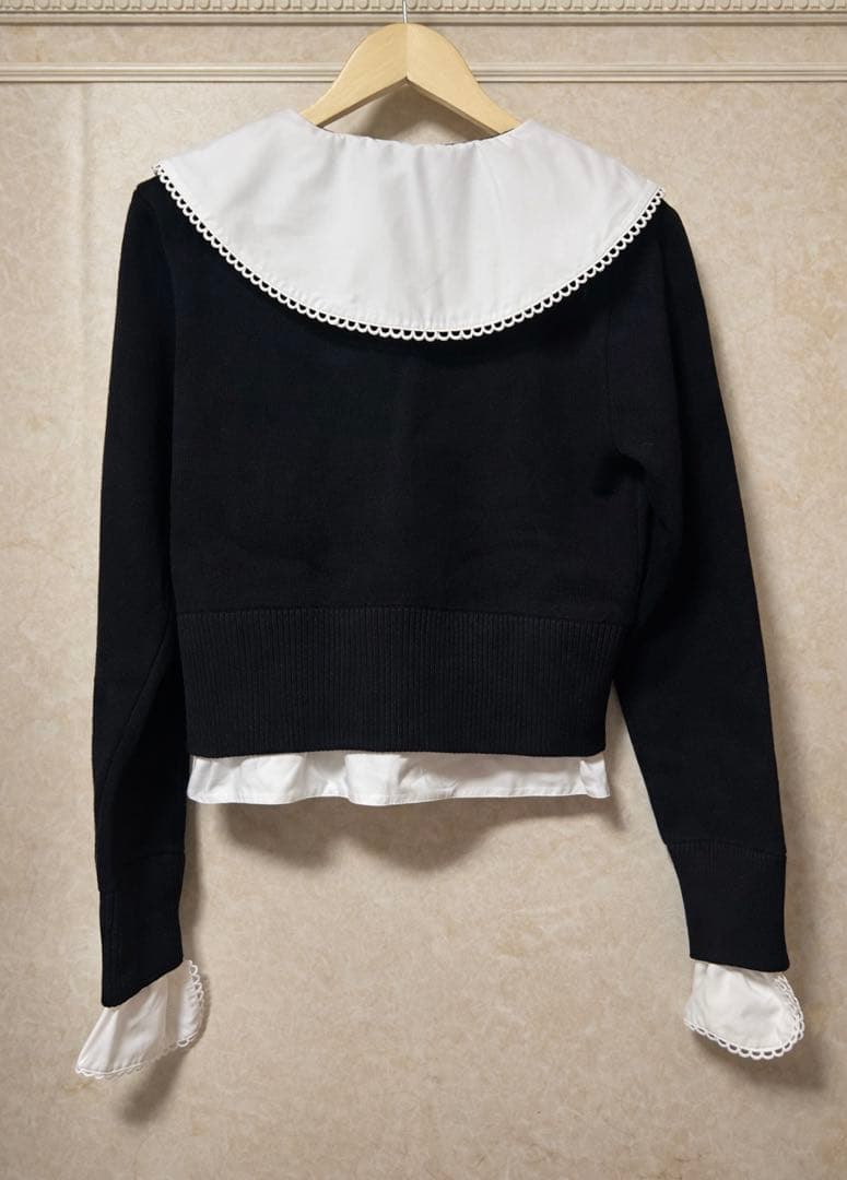 bibiy PATTY PILGRIM TOP ブラック カーディガン　黒