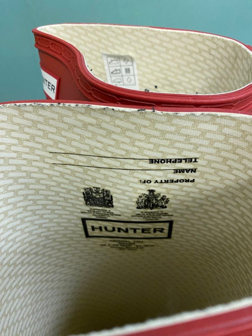 ハンターHUNTERレインブーツORIGINAL TALL W23499 RED