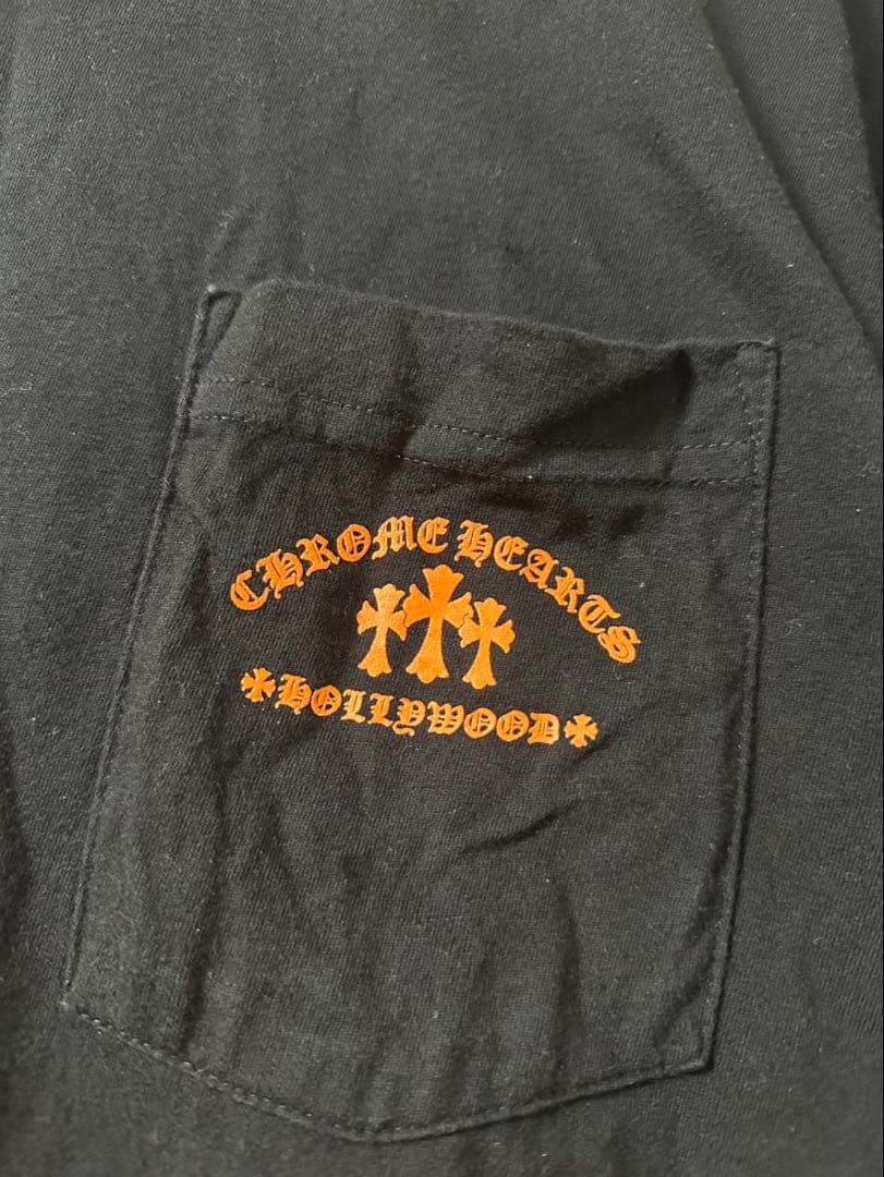 chrome hearts ブラック オレンジ Tシャツ 半袖