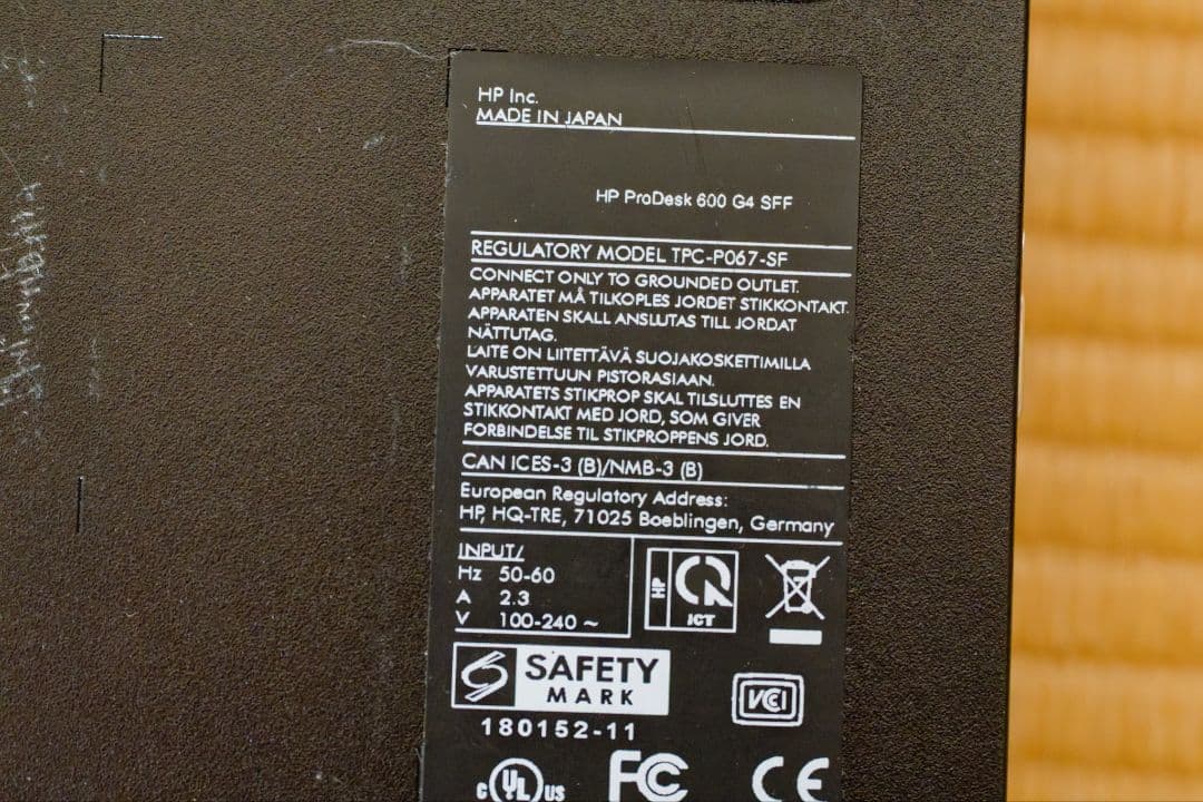 Windows11正式対応 Core i5 HP ProDesk 600 G4