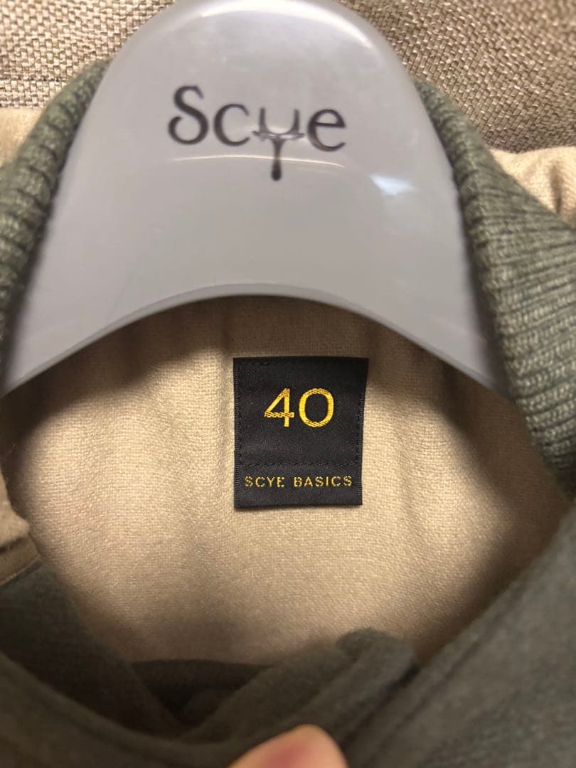 SCYE BASICS ダッフルコート 40 カーキ