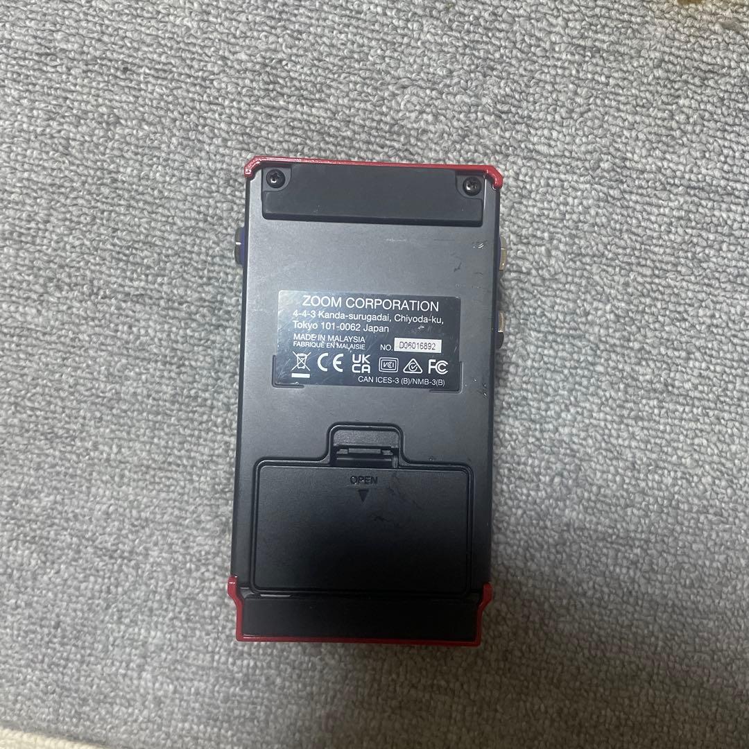 ZOOM ズーム MS-60B+ マルチストンプペダル レッド 赤 ベース用