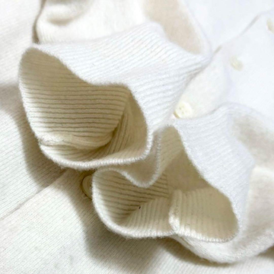 トップス PLAY Round Neck Cardigan White