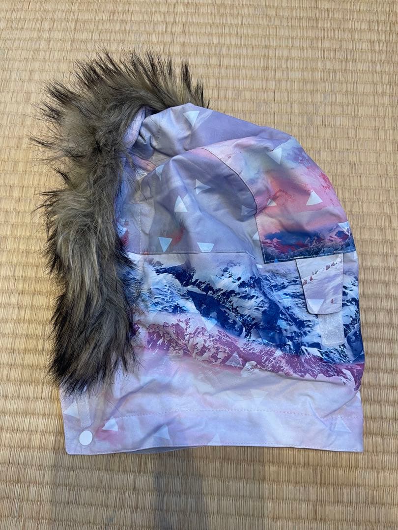 子ども用スキーウェア ピンク青山柄