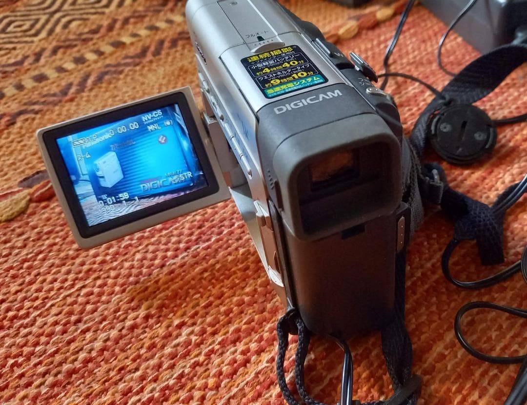 Panasonic NV-C5　ビデオカメラ外箱付 動作確認済み バッテリー良好