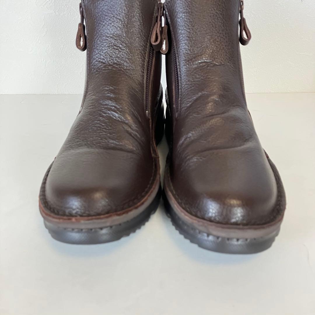 極美品✨JS Heartlavel ショートブーツ レザー ダブルジップ 23