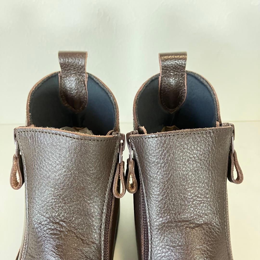 極美品✨JS Heartlavel ショートブーツ レザー ダブルジップ 23
