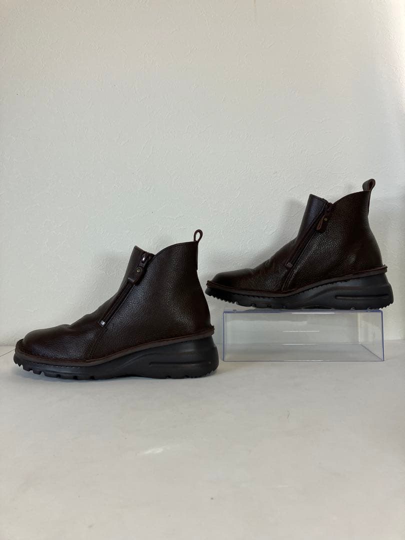 極美品✨JS Heartlavel ショートブーツ レザー ダブルジップ 23