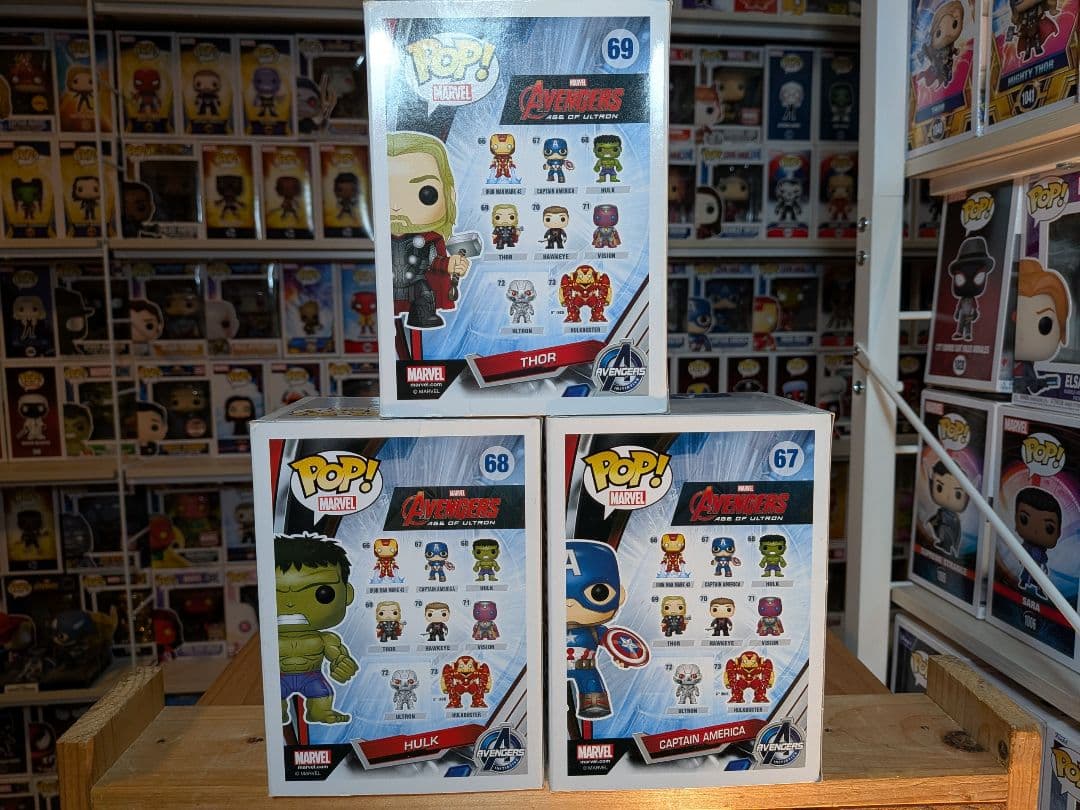 ファンコ Funko POP! Marvel オリジナルアベンジャーズメンバー