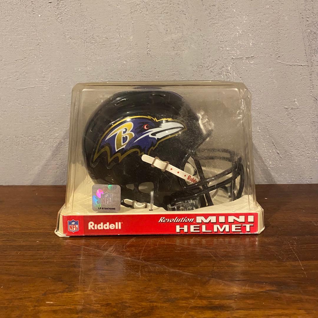 デッドストック Riddellミニヘルメット NFLレイブンズ ヴィンテージ