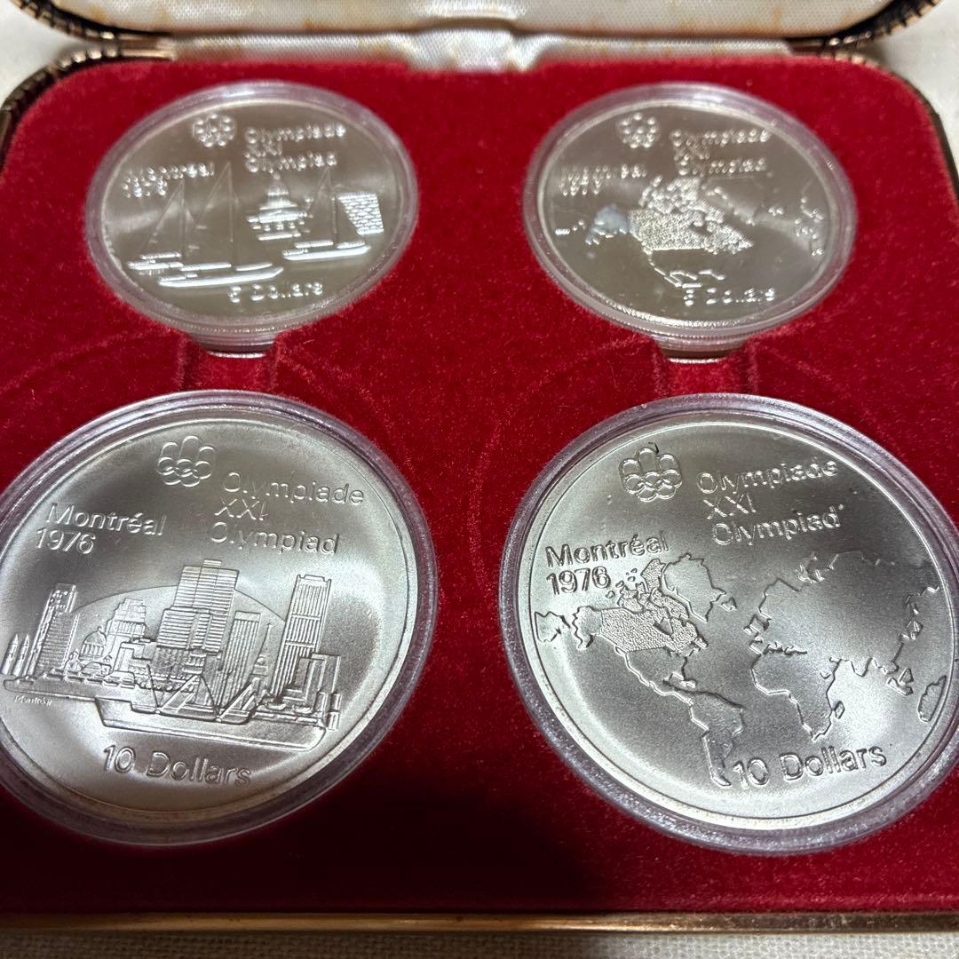 モントリオールオリンピック1976年記念銀貨セット