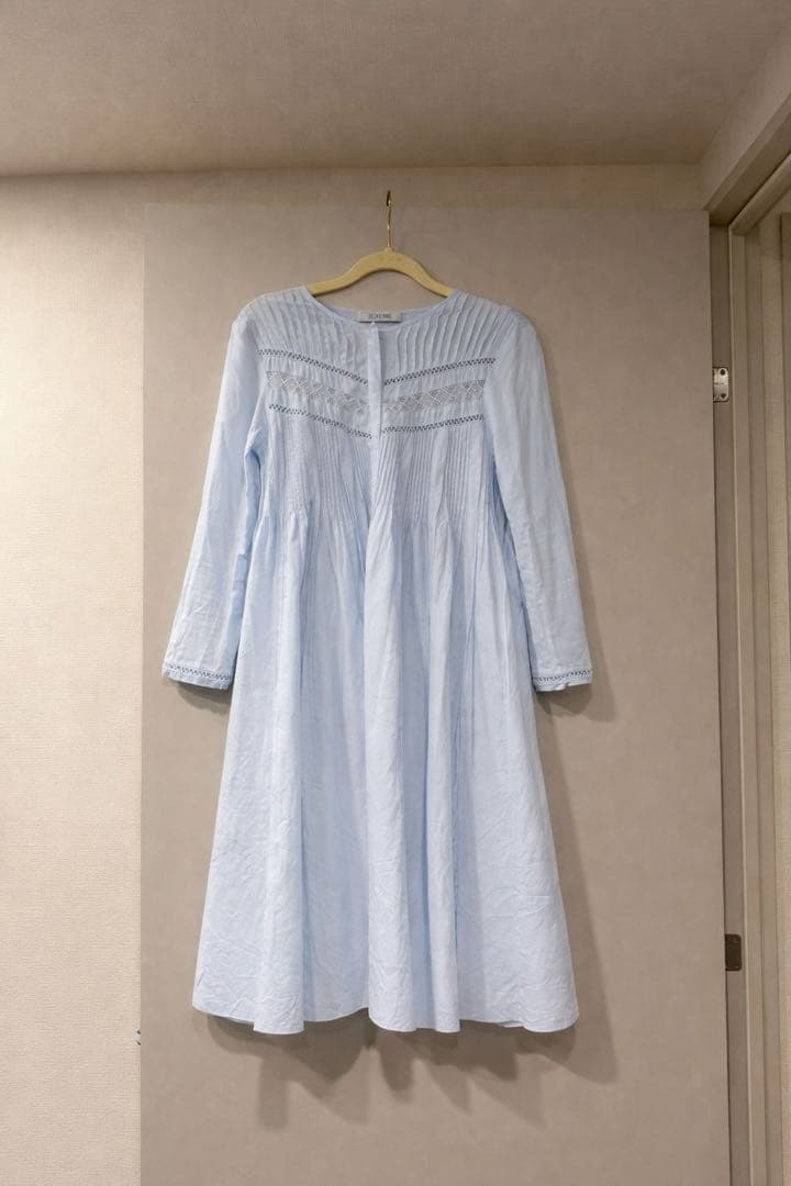 ワンピース laubeblanc Pin-tuck Lace Mini Dress