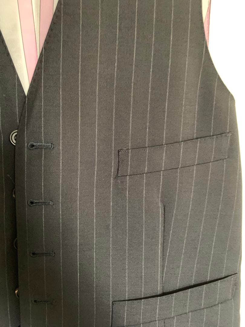 ポールスミス　British Collection スーツベスト 黒ストライプ