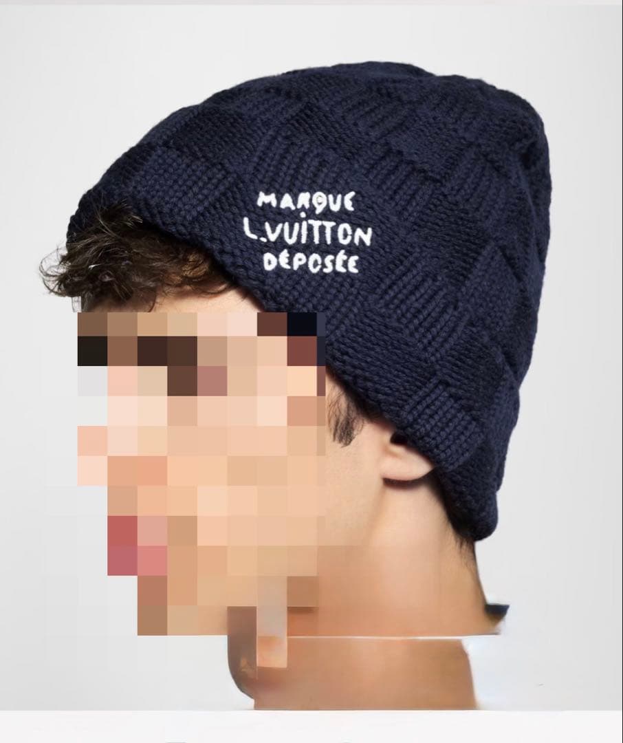 LOUIS VUITTON ブラックニット帽