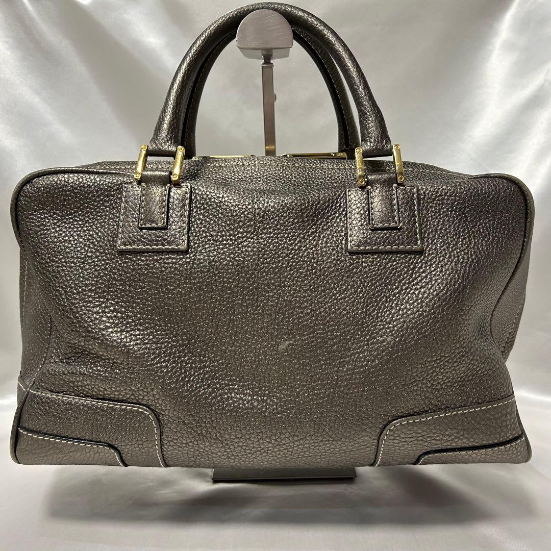 【LOEWE】ロエベ アマソナ 36 ブロンズ 刺繍ロゴ アナグラム