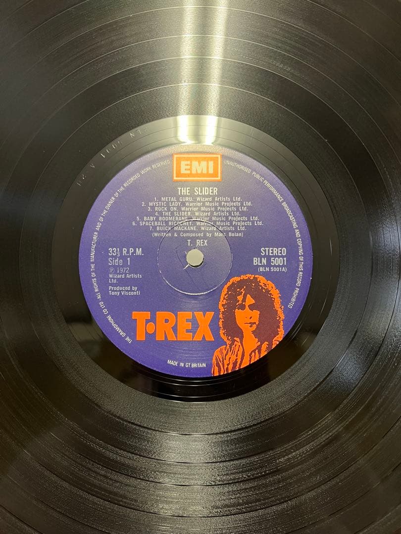 T.Rex The Slider UKオリジナル盤