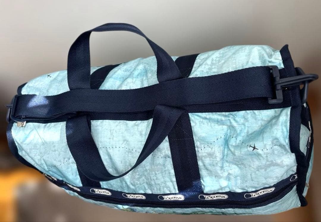 LeSportsac レスポ 地図プリント ラージボストンバッグ