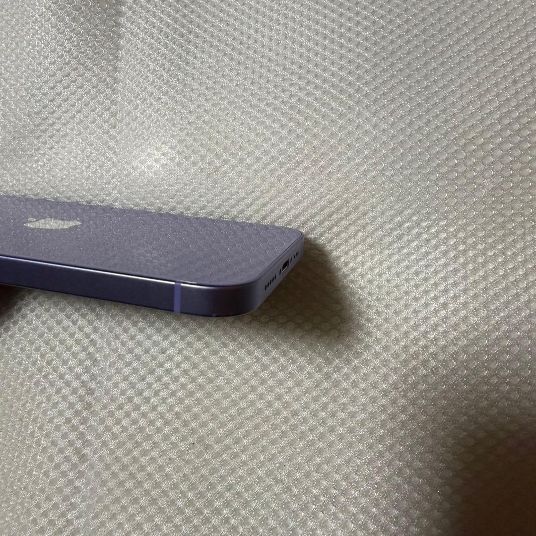 美品 SIMフリー iPhone12 256GB パープル バッテリー100%