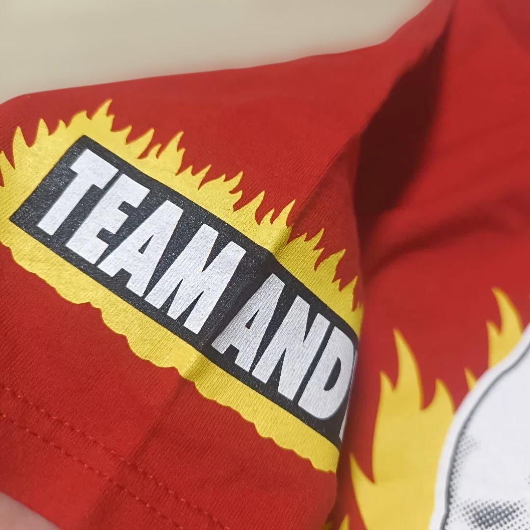 希少 アンディフグ K-1ファイター カップヌードル Tシャツ TEAMANDY