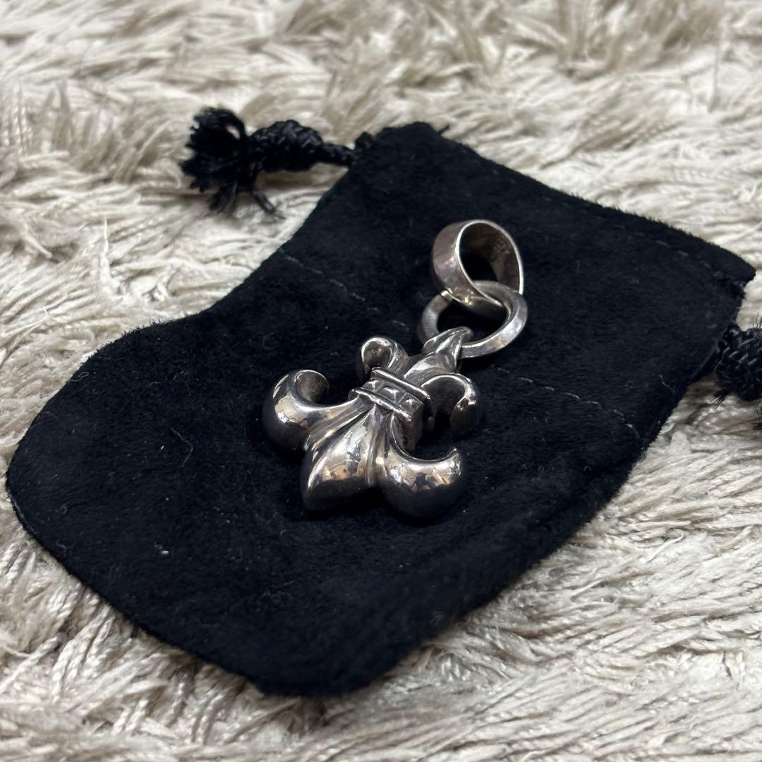 CHROME HEARTS BS FLEUR W/BALE ネックレストップ