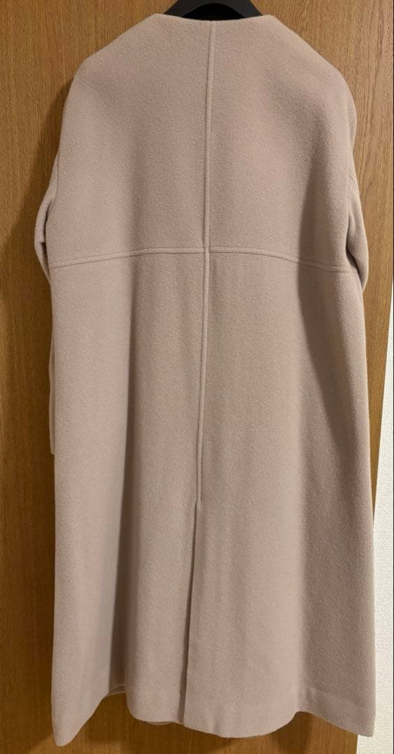 新品NATURAL BEAUTY BASICフォルムノーカラーロングコートPS