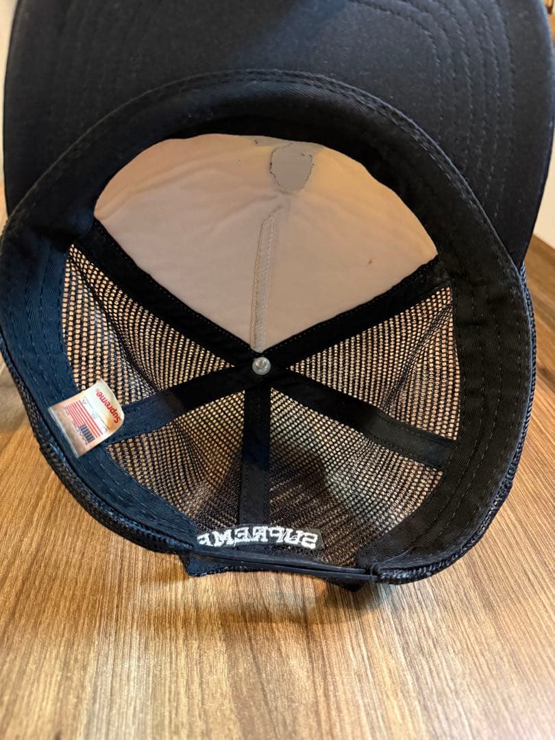 Supreme メッシュキャップ　黒