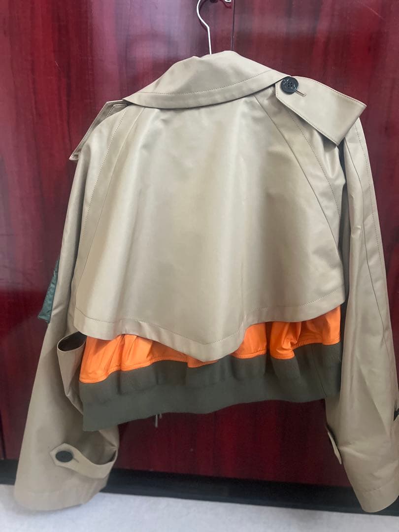 Sacai トレンチコート　ハーフ丈