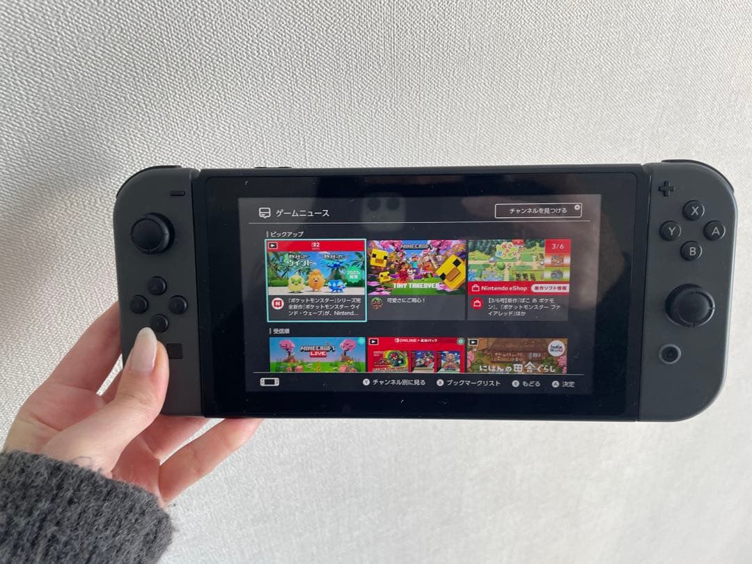 o*.様 Nintendo Switch 本体 グレー 動作確認済み ドック付