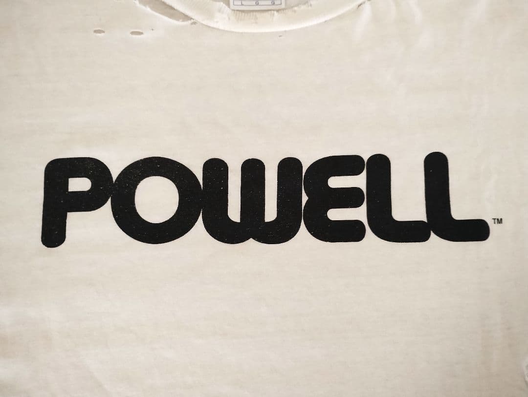 90s〜00s POWELL パウエル オーバルドラゴン 鬼フェードTシャツ