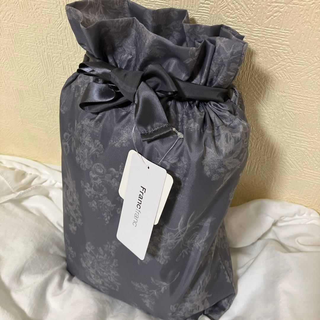 専用です。新品Francfrancクラシックフラワー　ダークグレー