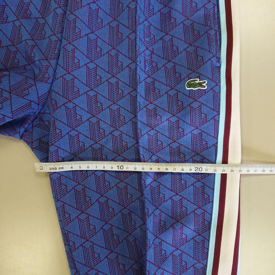 【新品】LACOSTE 総柄 モノグラムジャカードトラックパンツ (小さめ)