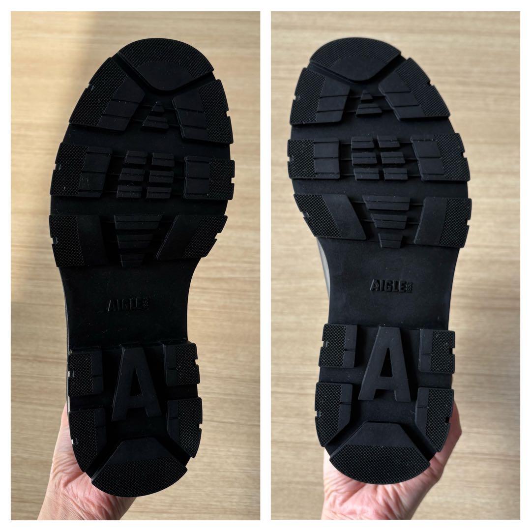 未使用級 AIGLE エーグル ソフトレイン2 レインブーツ 厚底 防水 37